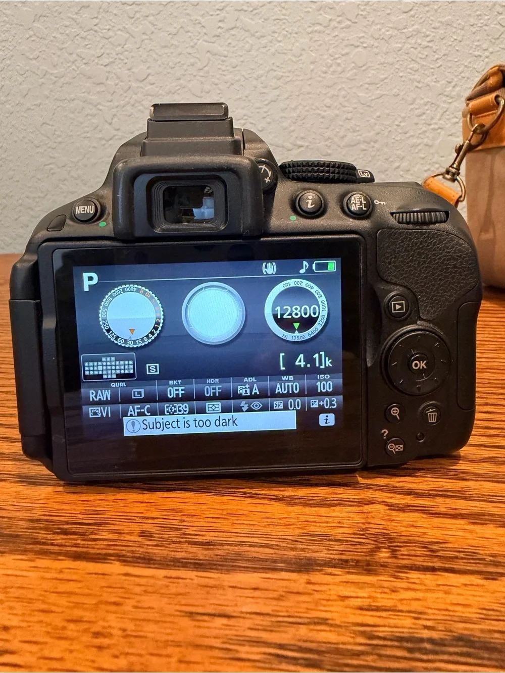 Nikon D5300 DSLR Camera in Black with case and strap